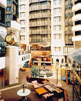 Front Lobby at the Wyndham Hotel in Washington D.C.