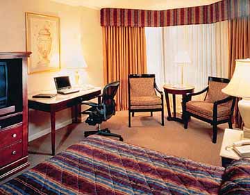 Guestroom at the Wyndham Hotel in Washington D.C.